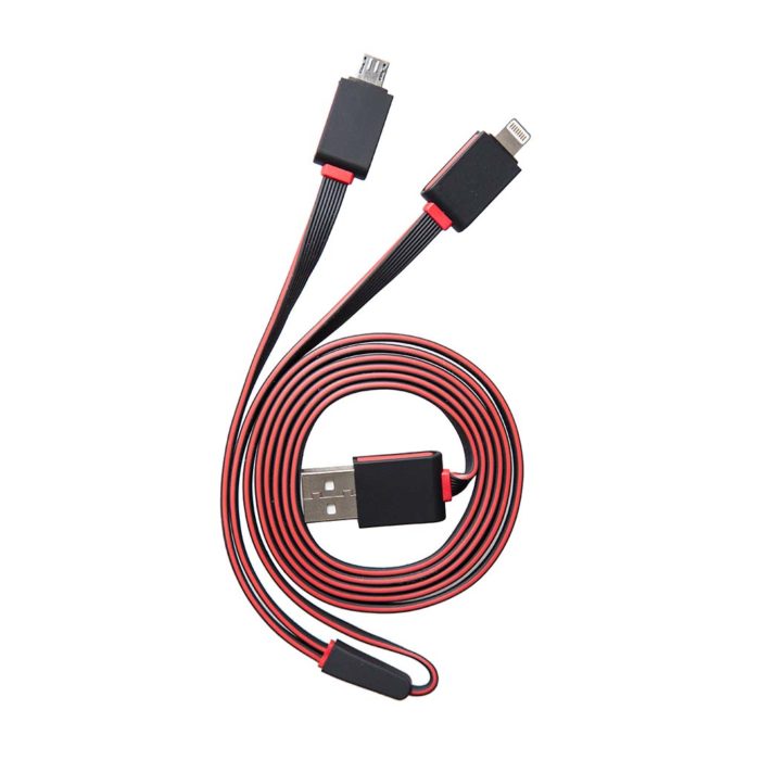 2in1-cable-usb-lumineux-1.5m-rouge